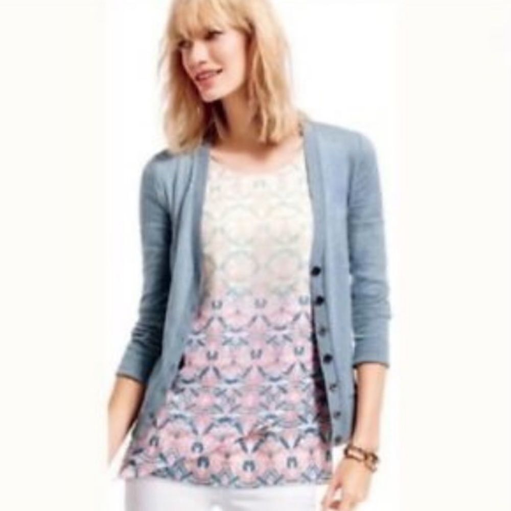 Cabi Mosaic Print Tank Top Blouse Style SPRING Style #250 Sz Small